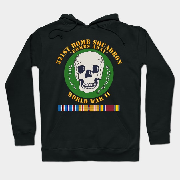 321st Bomb Squadron - WWII w PAC SVC Hoodie by twix123844